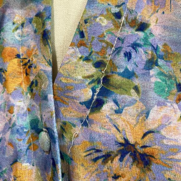 LAUNDRY BY SHELLI SEGAL V-Neck Collared Floral Mini Dress Size 6 - Picture 12 of 16